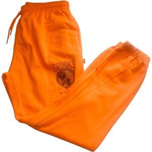 Crooks & Castles | Orange Jogger Sweatpants Streetwear Essential  Size L | NWT